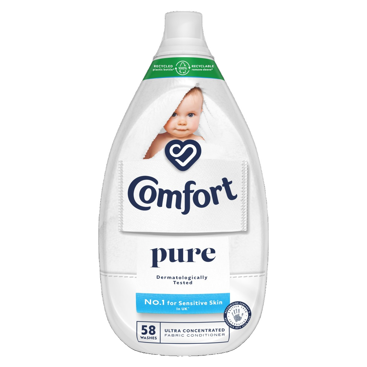 Comfort Pure Ultra Concentrated Fabric Conditioner packshot