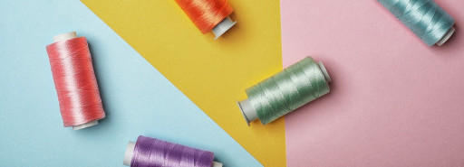 Different colours of thread