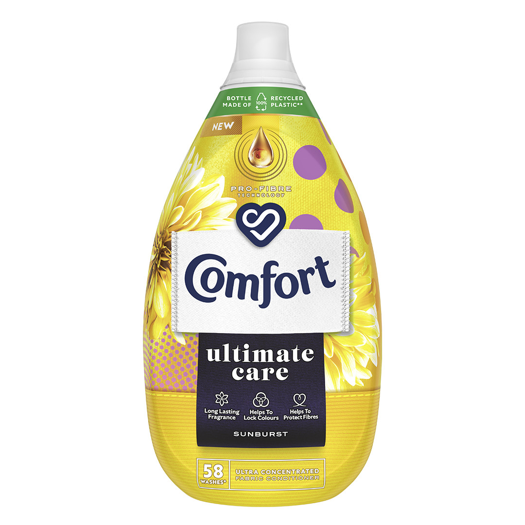 Comfort Ultimate Care Sunburst Fabric Conditioner 58 Wash 870ml