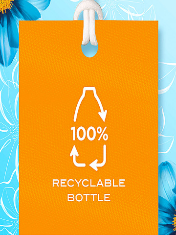 It’s not just your clothes that we want to treat with the care they deserve – but the planet too. Our bottles are made of 100% recycled plastic and are 100% recyclable. What’s on the outside of our bottles is just as great as what’s on the inside, then.