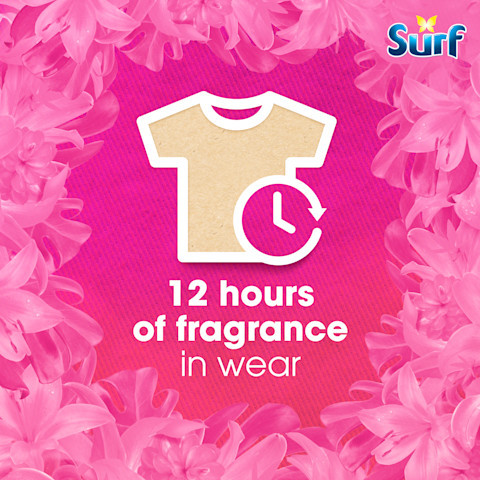 12 hours of fragrance in wear with Surf